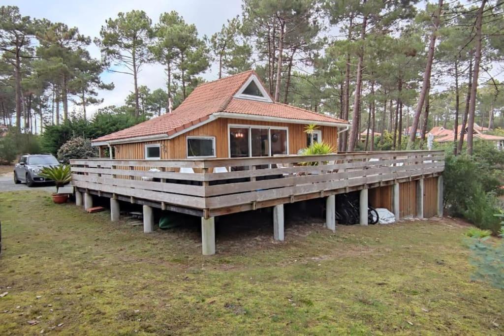 Chalet Du Bonheur - La Jenny Naturist Area Le Porge Bagian luar foto