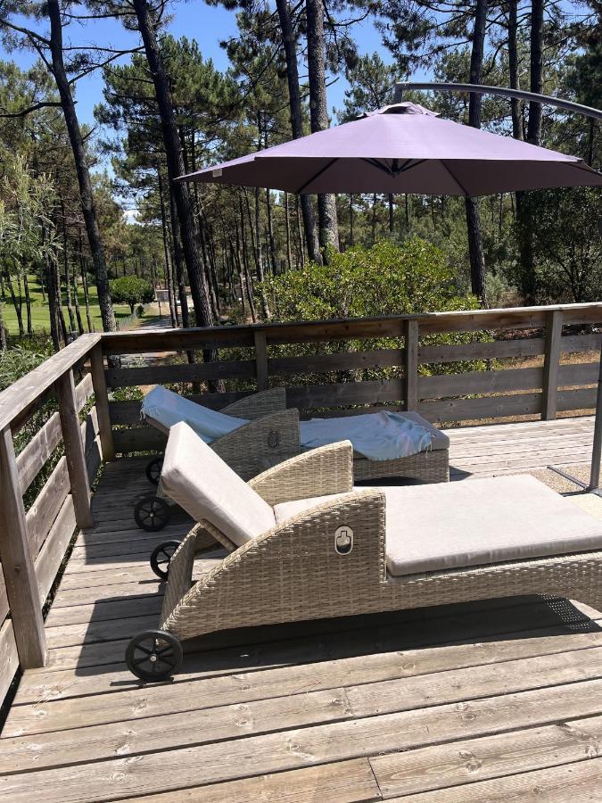 Chalet Du Bonheur - La Jenny Naturist Area Le Porge Bagian luar foto